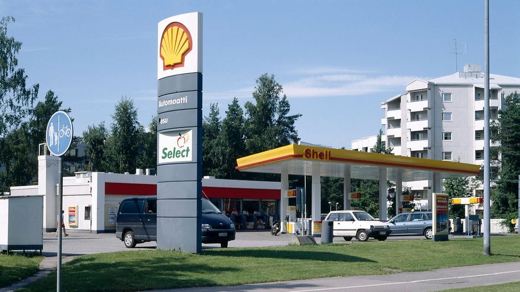 Shellin Vuosaaren huoltamo heinäkuussa 2001