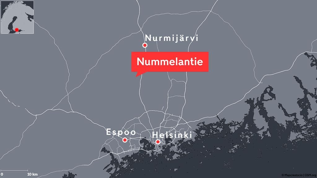 0404, Nummelantie, Nurmijärvi, kartta