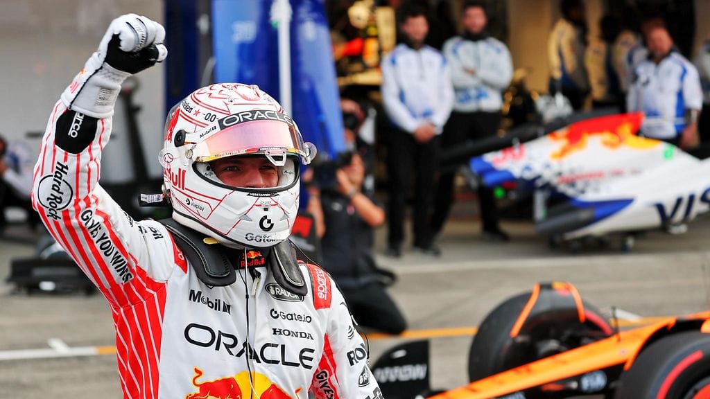 Max Verstappen vei paalupaikan ensi kertaa itselleen tällä kaudella.