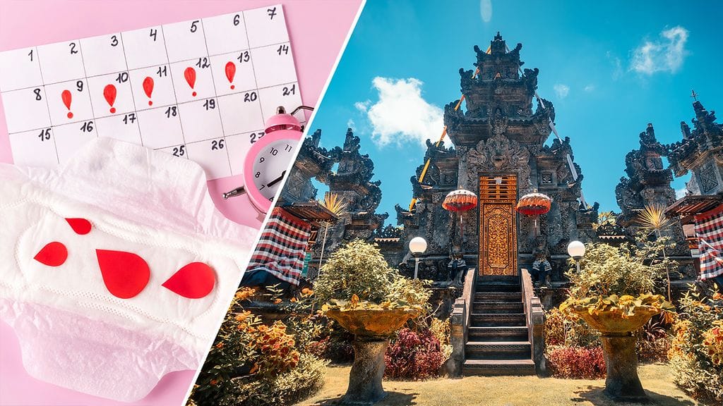 Kuukautisten aikana pyhiin balilaistemppeleihin ei saisi mennä.