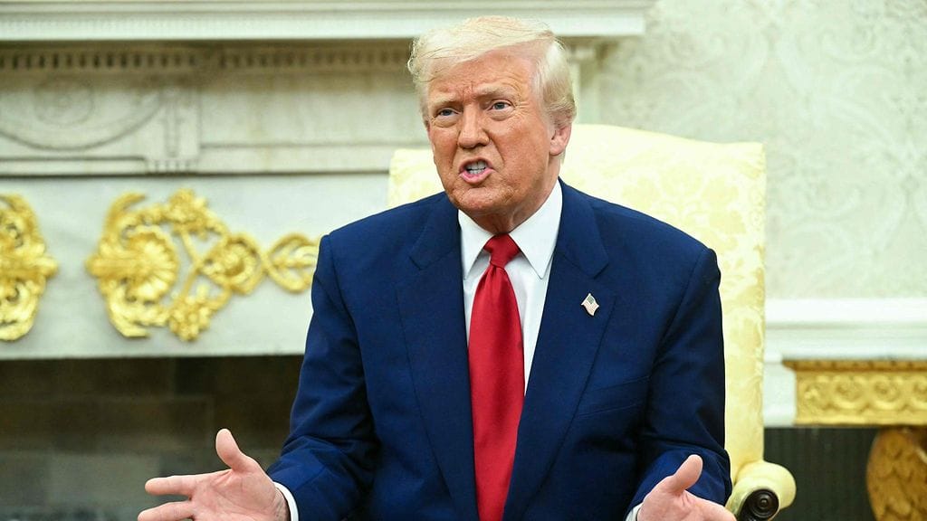 Yhdysvaltojen presidentti Donald Trump Valkoisessa talossa 7. huhtikuuta.