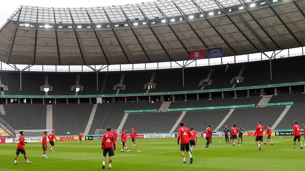 Bayern Münchenin pelaajia harjoituksissa vuonna 2018.