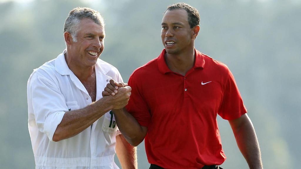 Steve Williams ja Tiger Woods kiersivät yhdessä golfkisoja vuodet 1999–2011. Woods voitti noina vuosina 13 uransa 15 major-tittelistä.