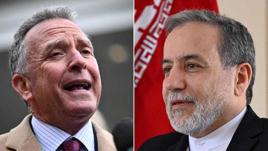 Neuvotteluja johtavat Yhdysvaltojen edustajana erityislähettiläs Steve Witkoff (vasemmalla) sekä Iranin ulkoministeri Abbas Araghchi.