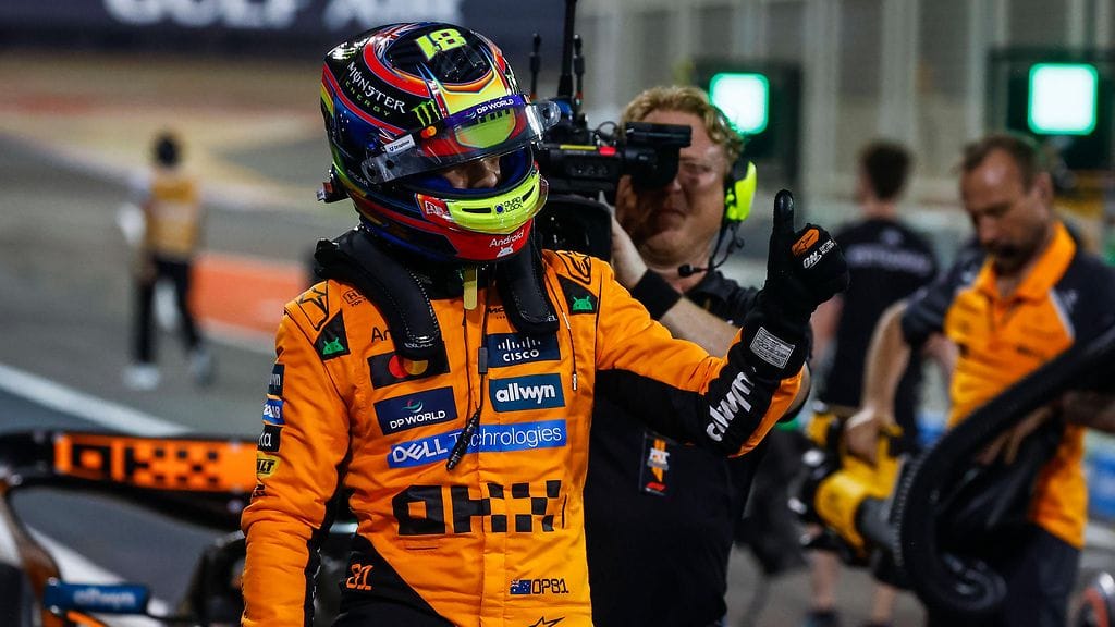 Oscar Piastri pamautti paalulle F1:n Bahrainin GP:n aika-ajoissa.