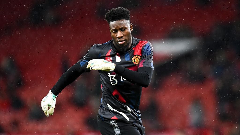 Andre Onana ei ole Manchester Unitedin maalin suulla illan Newcastle-ottelussa.