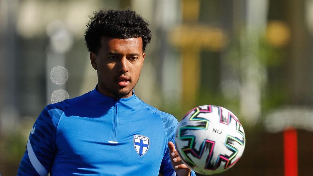 Nicholas Hämäläinen kuului Huuhkajien miehistöön vuonna 2021 pelatussa EM-turnauksessa.