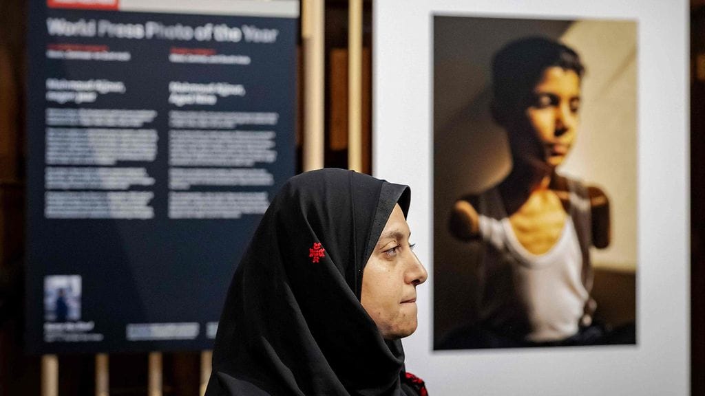 Palestiinalaisvalokuvaaja Samar Abu Eloufin ottama kuva voitti World Press Photo -kilpailun.