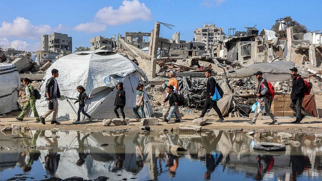 Gazan kaupunki 15. huhtikuuta.