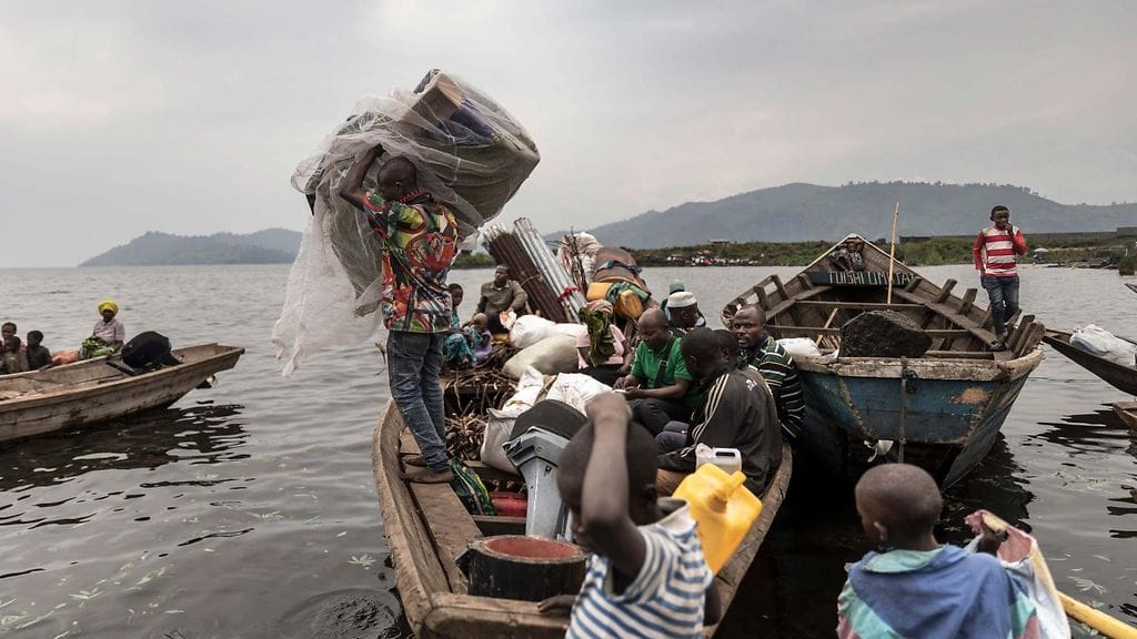 Kuvituskuva Kongon demokraattisesta tasavallasta helmikuulta. Kuvan ihmiset tai veneet eivät liity tapahtumaan.