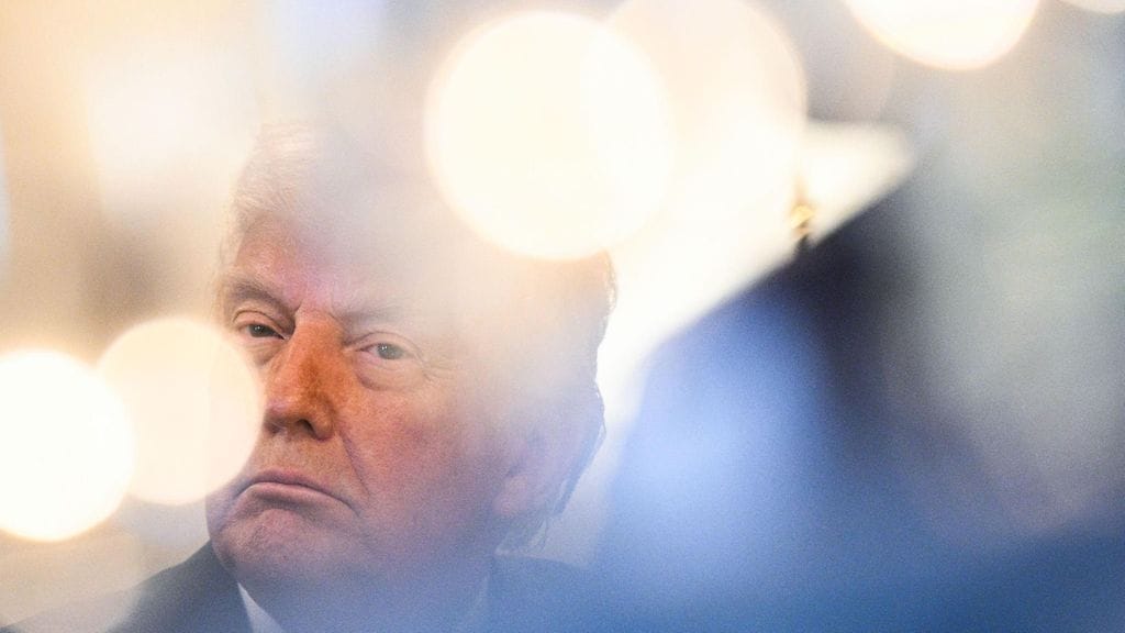 Yhdysvaltojen presidentti Donald Trump Valkoisessa talossa 16. huhtikuuta.