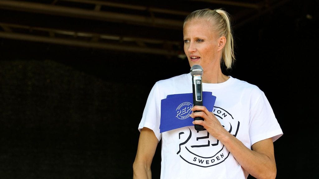 Carolina Klüft työskentelee lasten ja nuorten terveyden parantamiseksi.