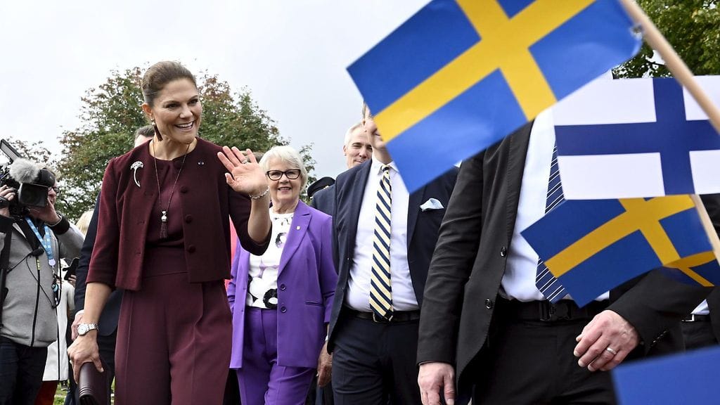 Ruotsin kruununprinsessa Victoria ja hänen puolisonsa prinssi Daniel vierailivat Loviisassa syyskuussa 2023.