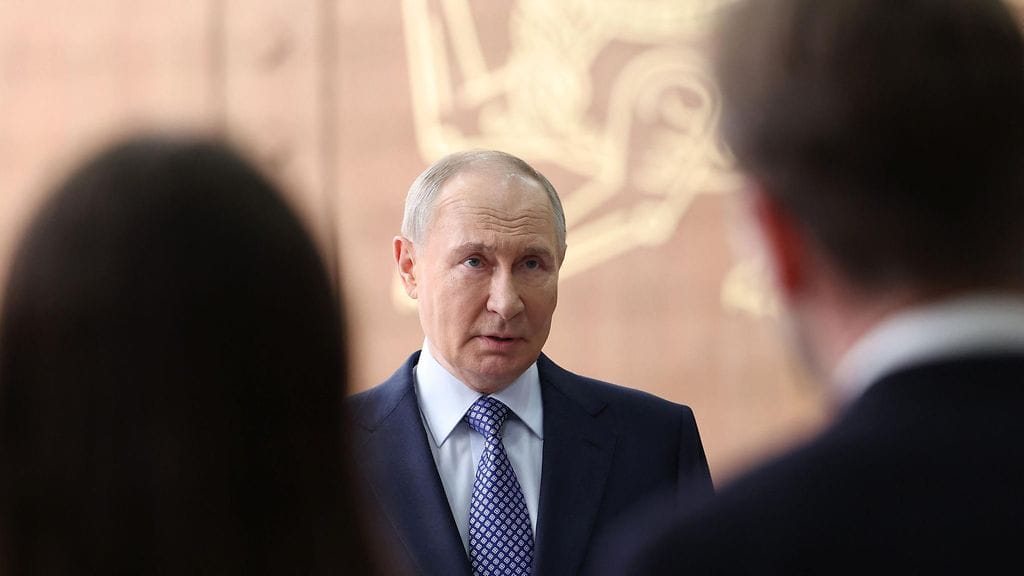 Venäjän presidentti Vladimir Putin Moskovassa pääsiäismaanantaina.