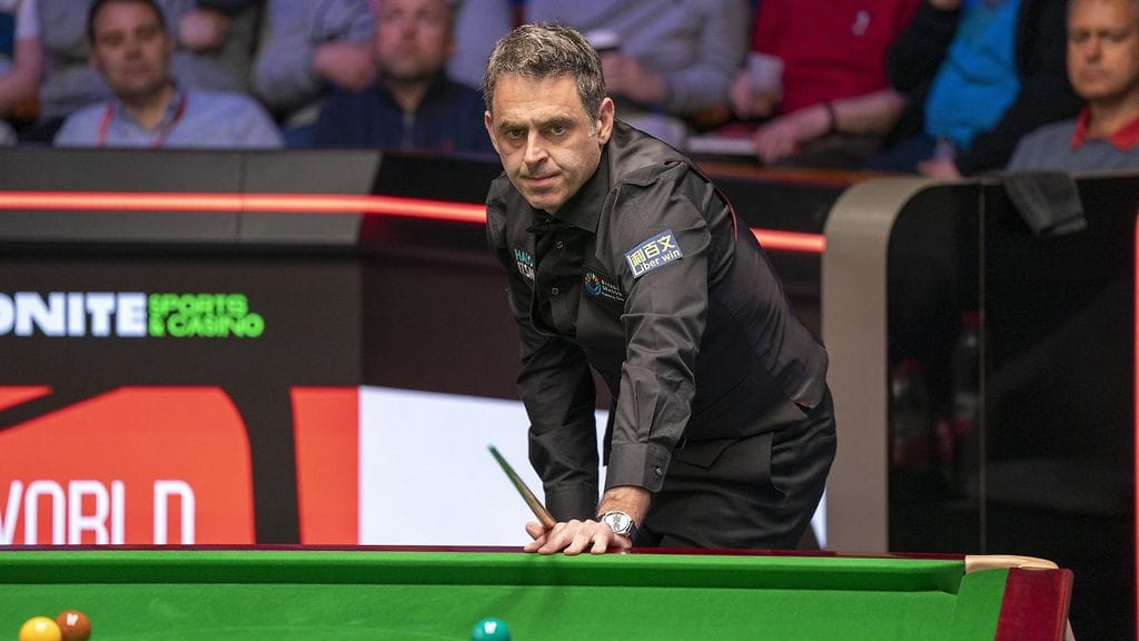 Ronnie O'Sullivan palasi tositoimiin snookerin MM-kisoissa.