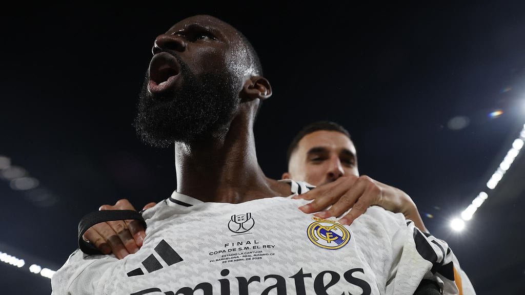 Real Madridin Antonio Rüdiger raivostui Copa del Reyn finaalin loppuhetkillä.