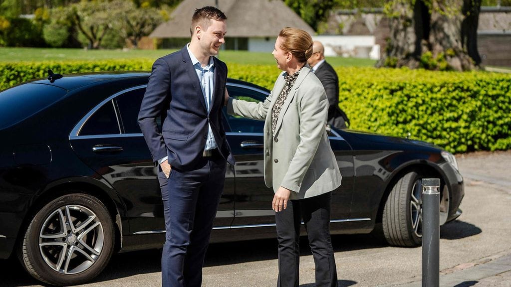 Grönlannin tuore pääministeri Jens-Frederik Nielsen on kaksipäiväisellä vierailulla Tanskassa
