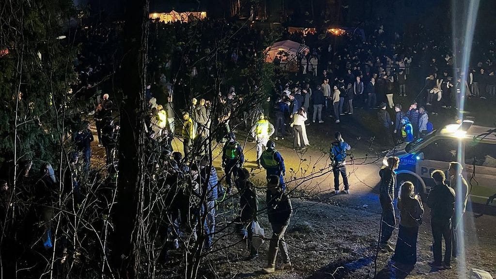 Poliisin kuvaa tapahtumapaikalta.