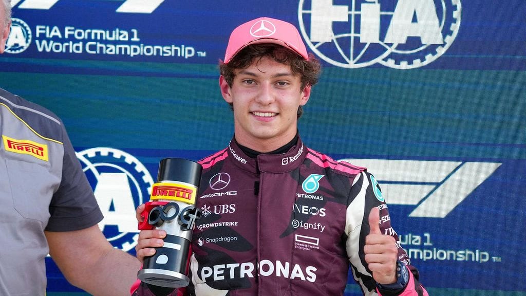 Kimi Antonelli oli sprintin aika-ajon nopein Miamissa.