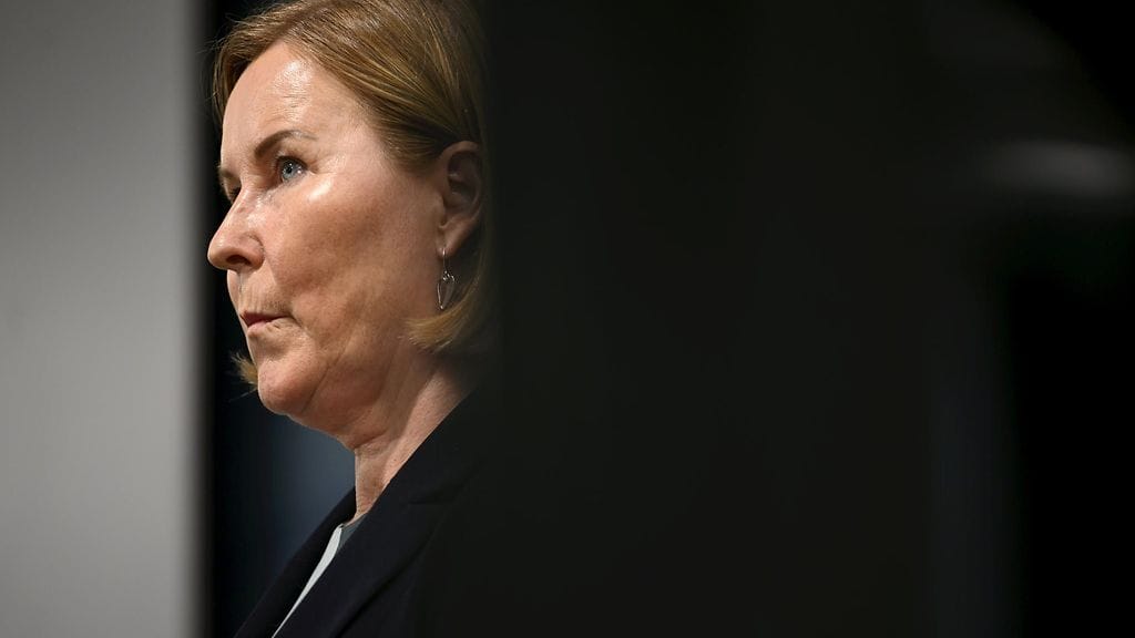 Sosiaali- ja terveysministeri Kaisa Juuso viime syyskuussa.