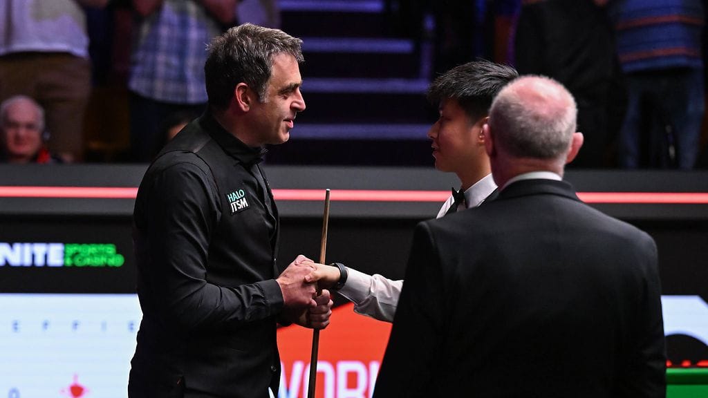 Ronnie O'Sullivan kehui hänen ja Zhao Xintongin suhdetta ottelun jälkeen.