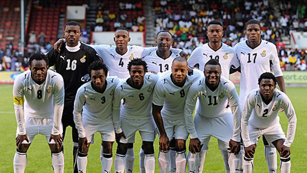 Ghanan jalkapallomaajoukkue elokuussa 2009, kuva: Laurence Griffiths/Getty Images