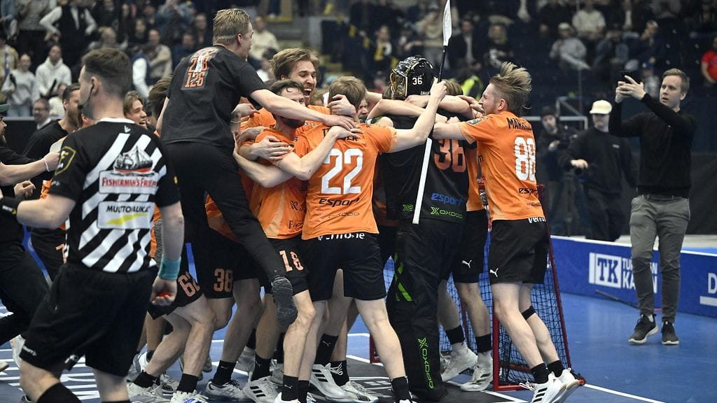 Oilers juhlii mestaruutta.