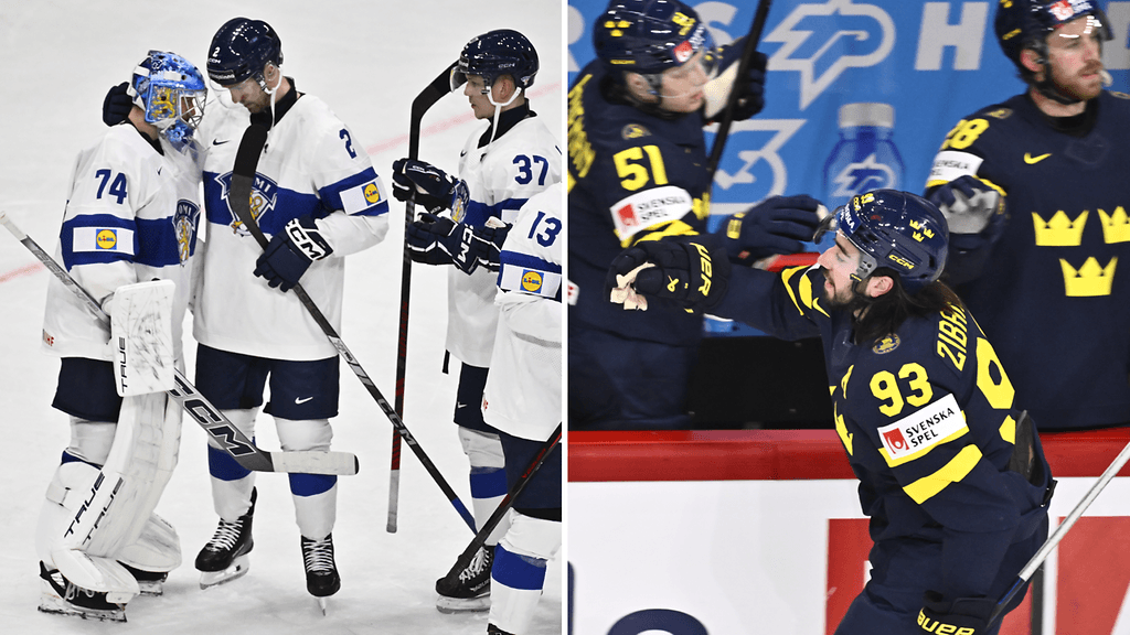 Suomi ja Ruotsi kohtaavat maanantaina.