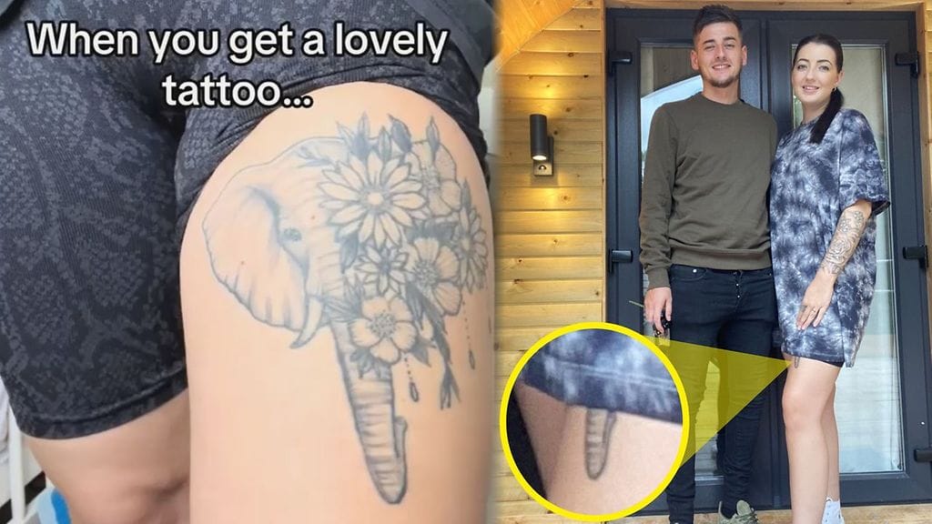 Felisia Greenhalghin norstutatuoinnin kärsä herättää huvittavia mielikuvia.