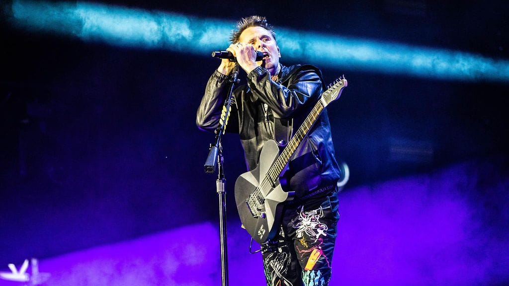 Muse-yhtyeen kitaristi-solisti Matthew Bellamy.