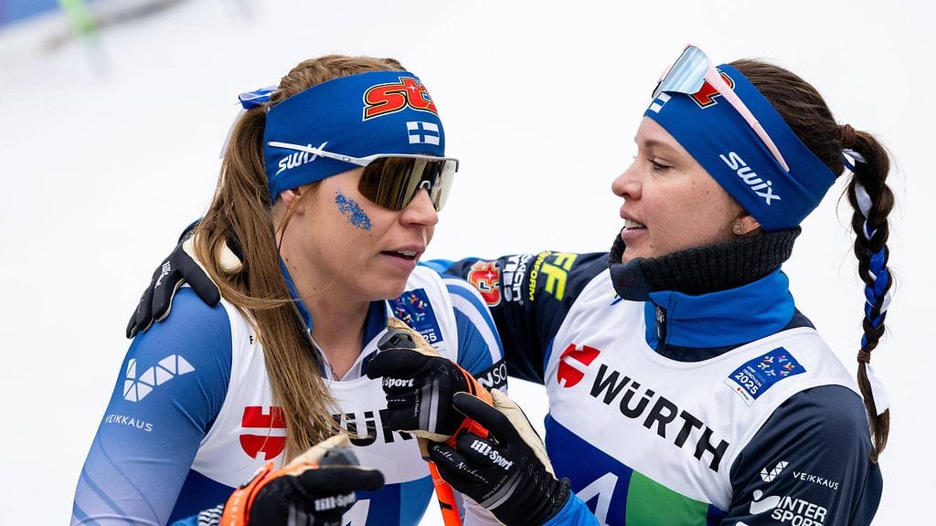 Jasmi Joensuu ja Kerttu Niskanen hiihtävät viestissä seuraavan kerran olympialaduilla.