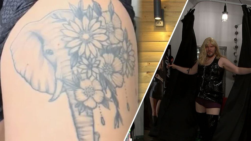 Brittinaisen tatuoinnista paljastui härski puoli. Toimittaja pukeutui Erika Vikmanin inspiroimaan asuun.