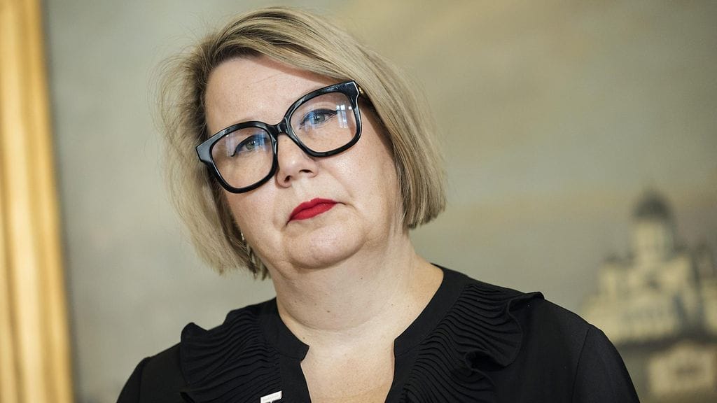 Apulaispormestari Johanna Laisaari Helsingin kaupungin vuotta 2025 koskevan talousarvioesityksen infossa Helsingissä 31. lokakuuta 2024.