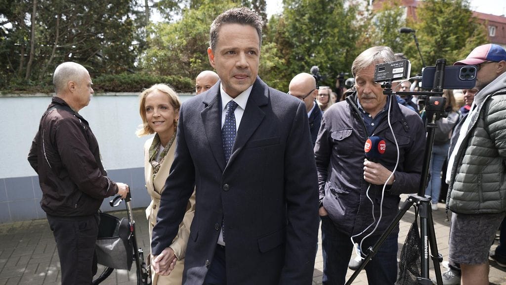 Varsovan pormestari Rafal Trzaskowski.