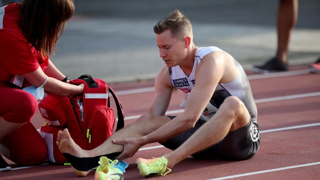 Oskari Mörö kärsi urallaan lukuisista vammoista. Kuva kesältä 2021.