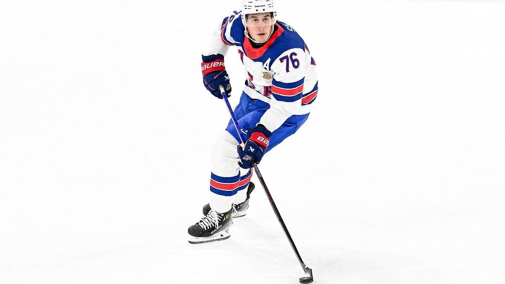 Yhdysvaltojen puolustaja Brady Skjei.