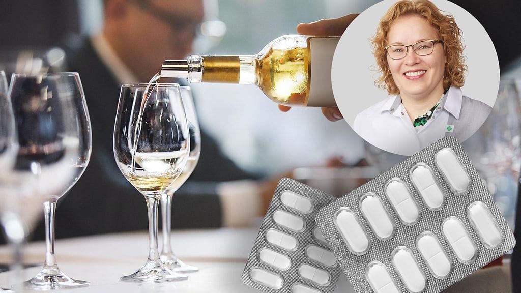 Outokummun apteekin apteekkari Anu Töyräs kertoo, miksei parasetamolia voi ottaa alkoholin kanssa.