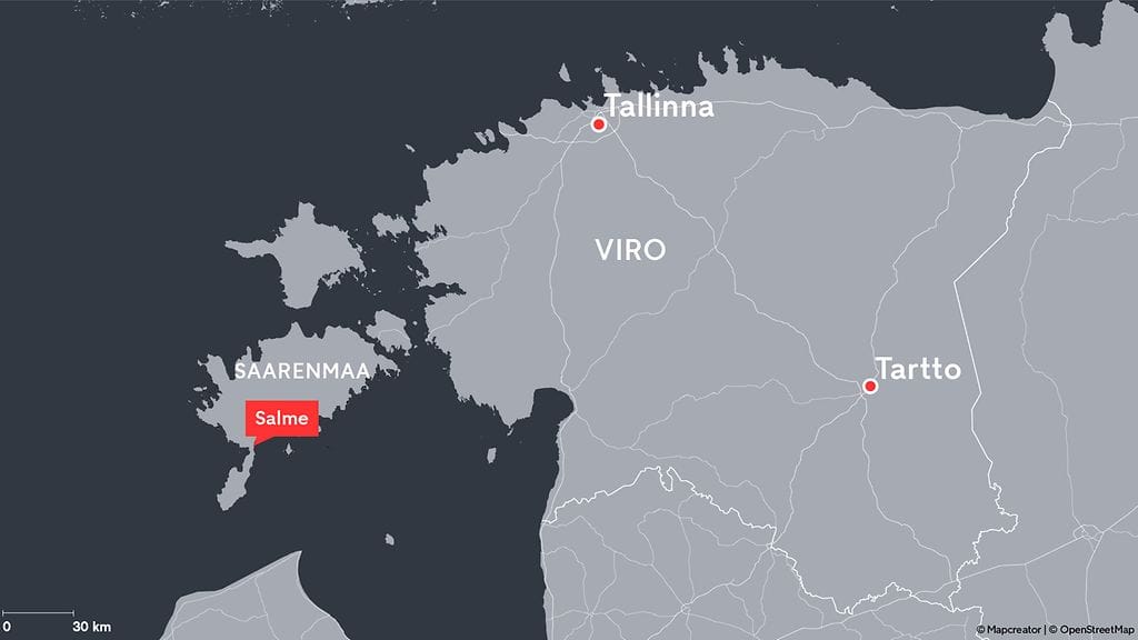 Kopterturmassa menehtyneen liikemiehen Oleg Sõnajalgin yrityksen rakennus paloi Salmessa, Saarenmaalla.
