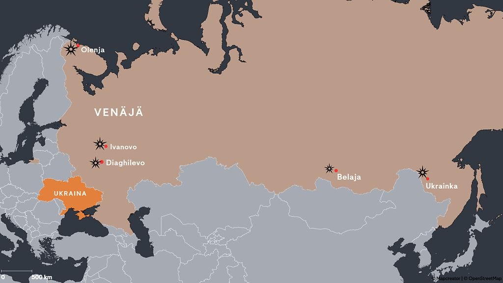 0106 Venäjä Ukraina kartta