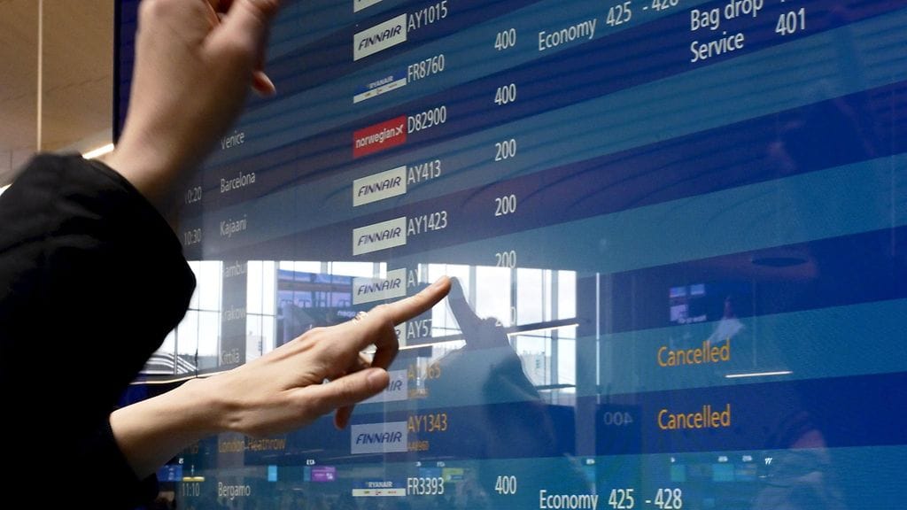 Keskiviikkona Finnair peruu IAU:n työtaistelujen vuoksi noin 110 lentoa suunnitellusta 330 lennosta.