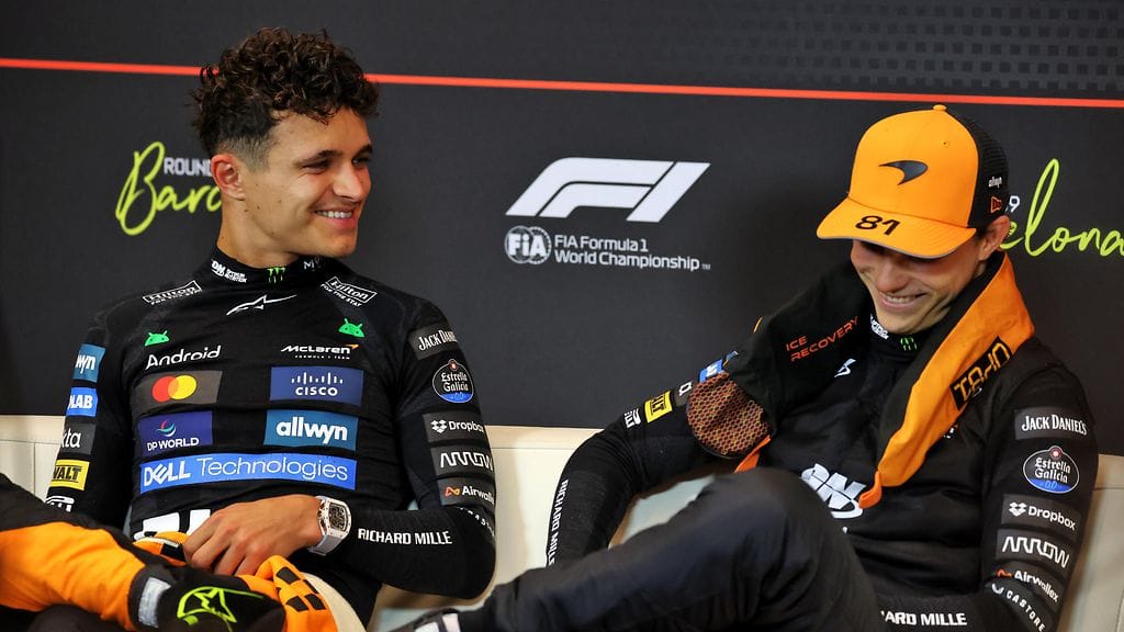 Lando Norrisin ja Oscar Piastrin erikoinen keskustelu tallentui kameralle.