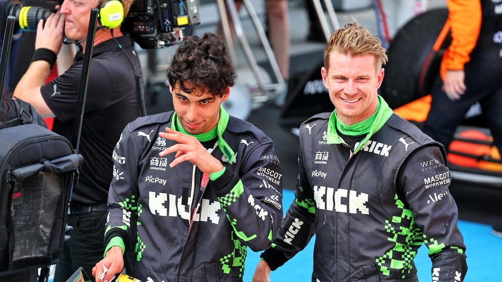 Gabriel Bortoleto ja Nico Hülkenberg ovat Sauberin kuljettajakaksikko tällä kaudella.