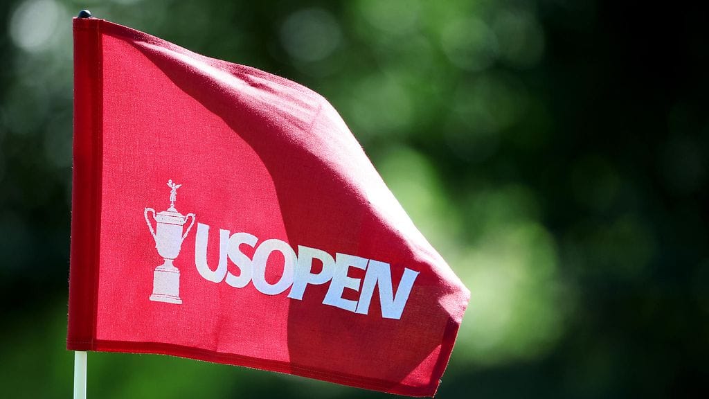 Kuvituskuvassa golfin U.S. Openin logo.