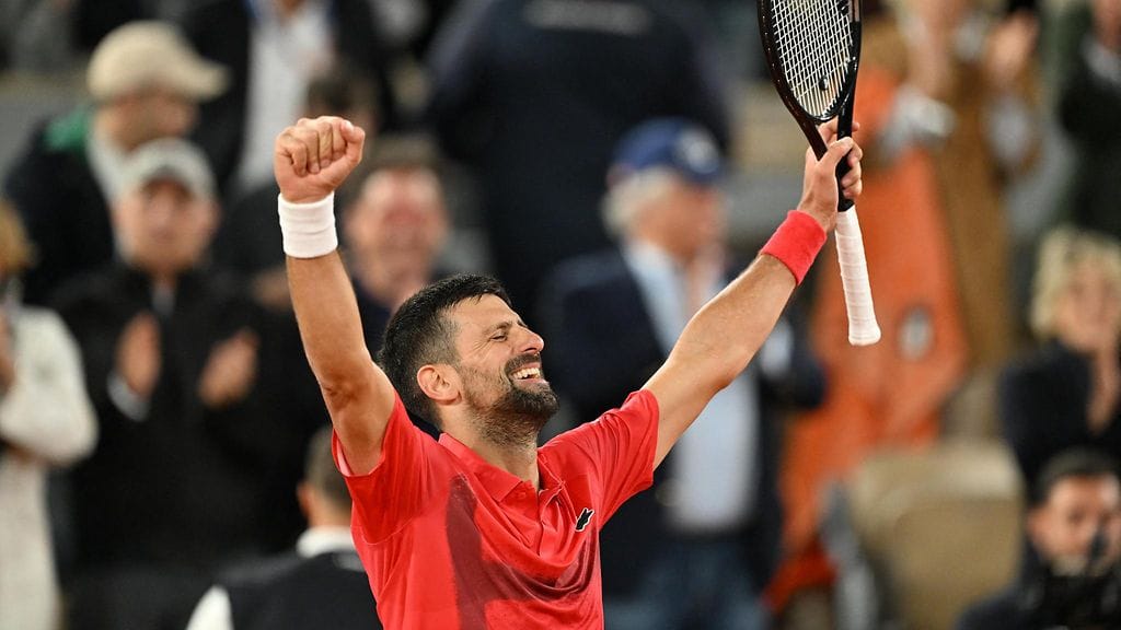 Novak Djokovic välieriin Ranskan avoimissa.