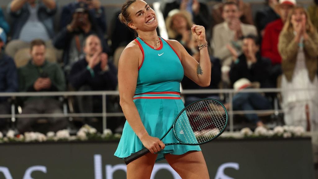 Aryna Sabalenka tuuletti finaalipaikkaansa.