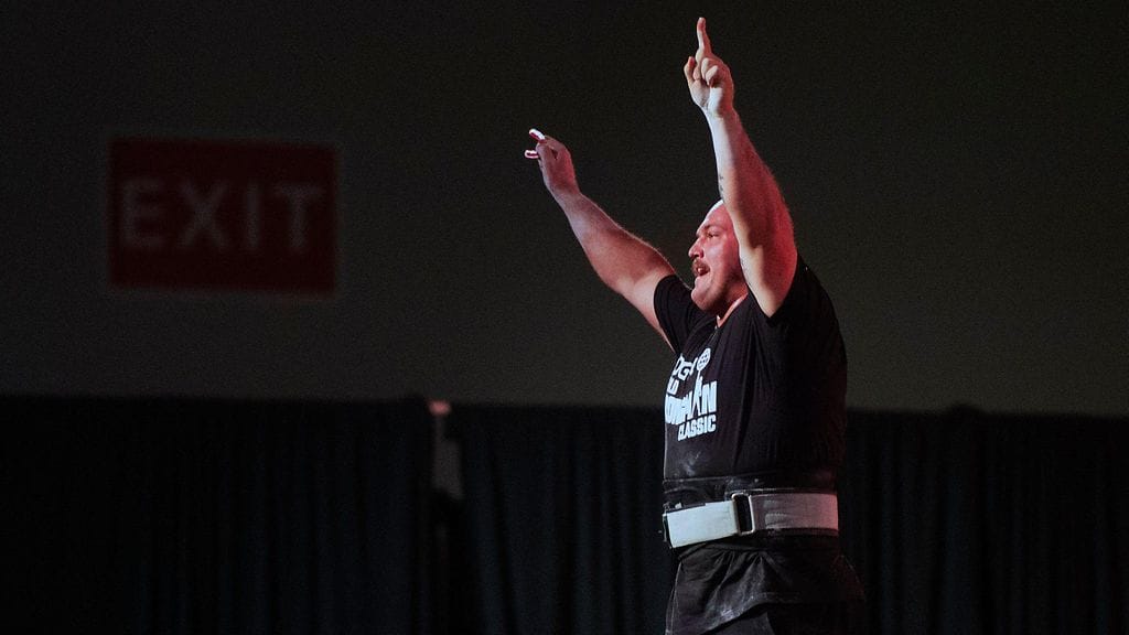 Mitchell Hooper on Maailman vahvin mies vuodelta 2023.