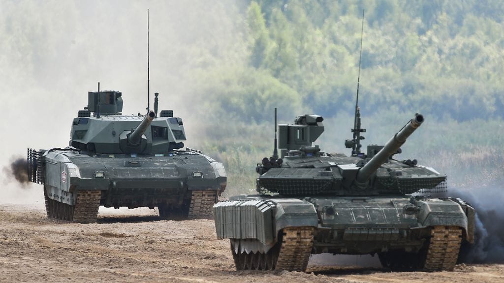 Kuvituskuva Venäjän armeijan tankista.