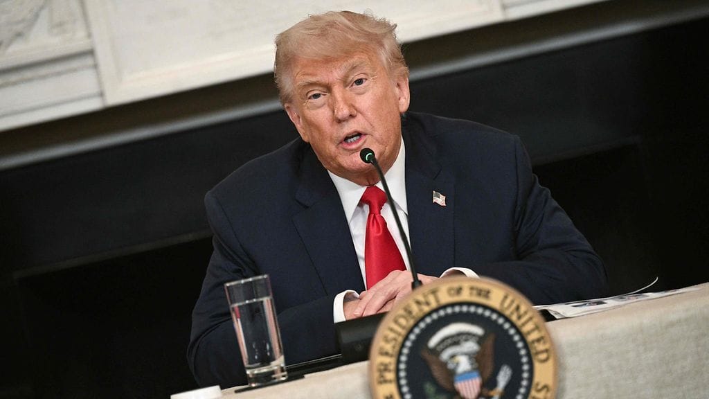 Yhdysvaltojen presidentti Donald Trump Valkoisessa talossa 9. kesäkuuta.