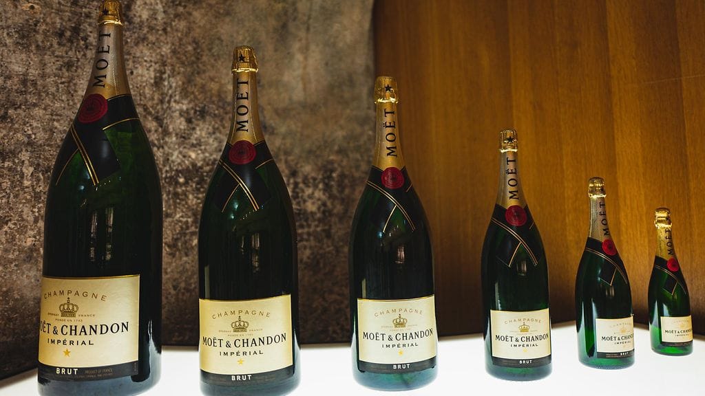 isot samppanjapullot