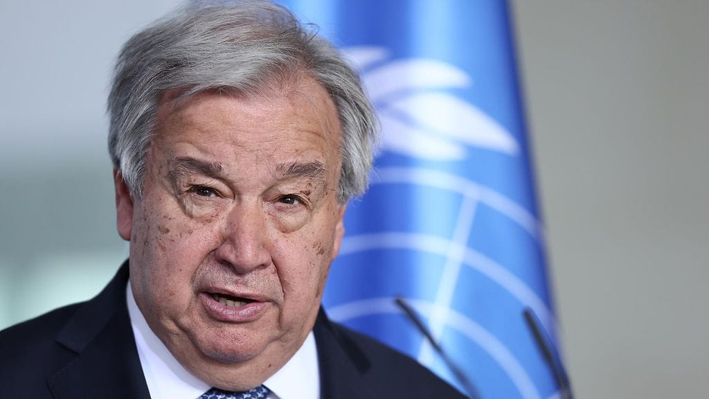 YK:n pääsihteeri Antonio Guterres kuvattuna toukokuussa 2025.